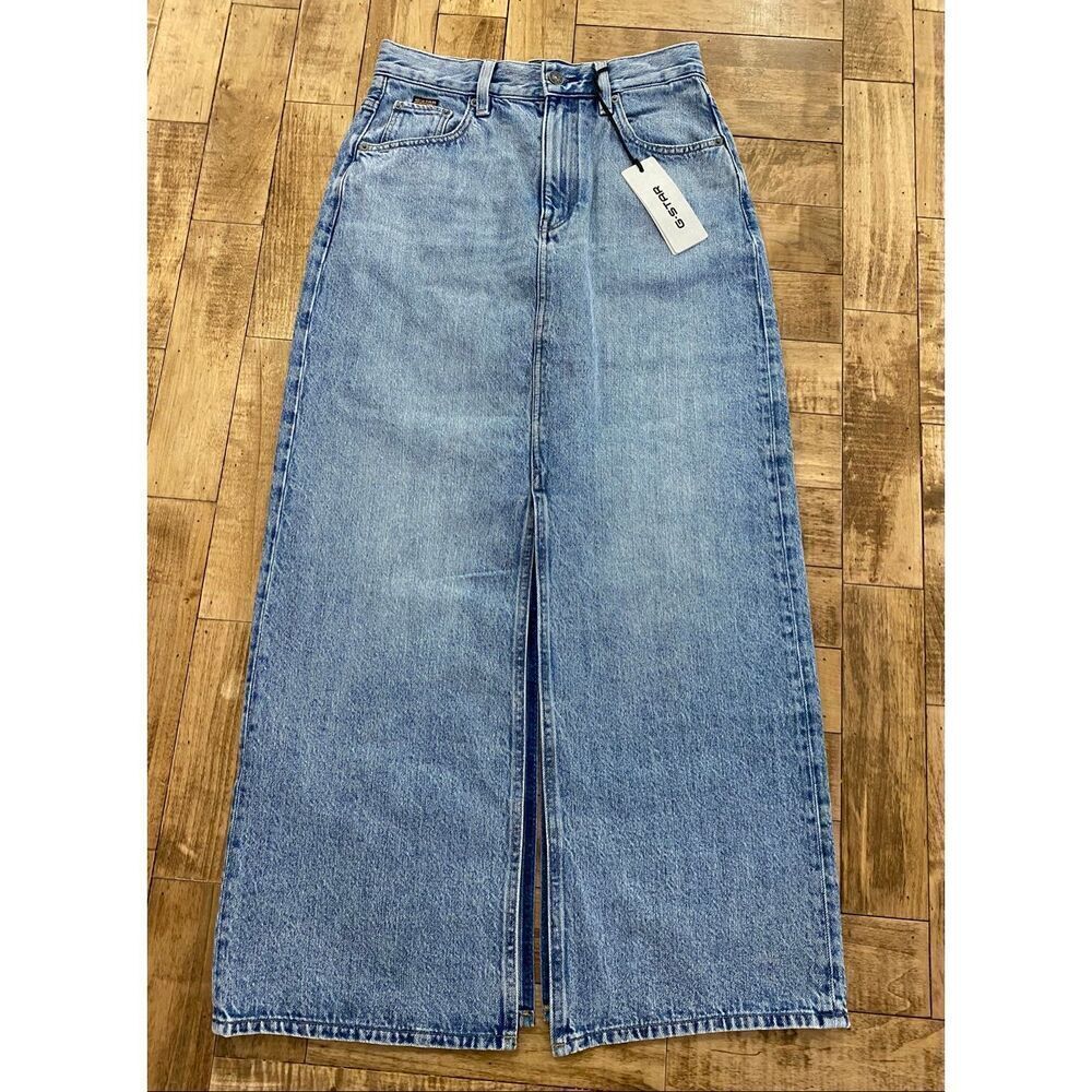 G-Star Raw Viktoria Womens Light Denim Jean Skirt Sz 26